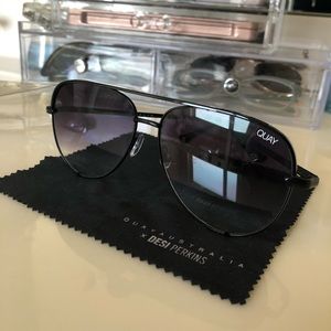 Quay HIGH KEY BLK/FADE Sunglasses